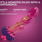 8.66in Big Monster Fantasy Silicone Soft Dildo For Couples Men