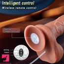 8.85in Wireless Remote Control Vibrating Warming Ejaculating Real Dildo