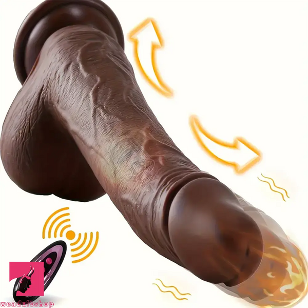 9in Thrusting Vibrating Heating Realistic Rotation Automatic Dildo