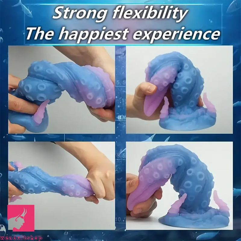 9.57in Big Monster Tentacle Octopus Silicone Soft Animal Penis Toy