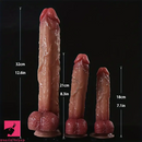 7.1in 8.5in 12.6in Big Silicone Realistic Lifelike Soft G Spot Real Dildo