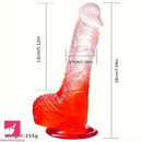 7.09in Realistic Jelly Male Dildo For G-spot Real Love Simulation Toy