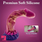 8.66in Big Monster Fantasy Silicone Soft Dildo For Couples Men