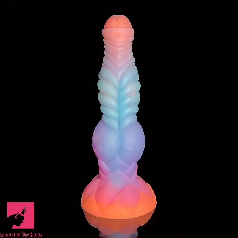 9.84in Portable Big Knot Fantasy Silicone Soft Dildo For G Spot Sex