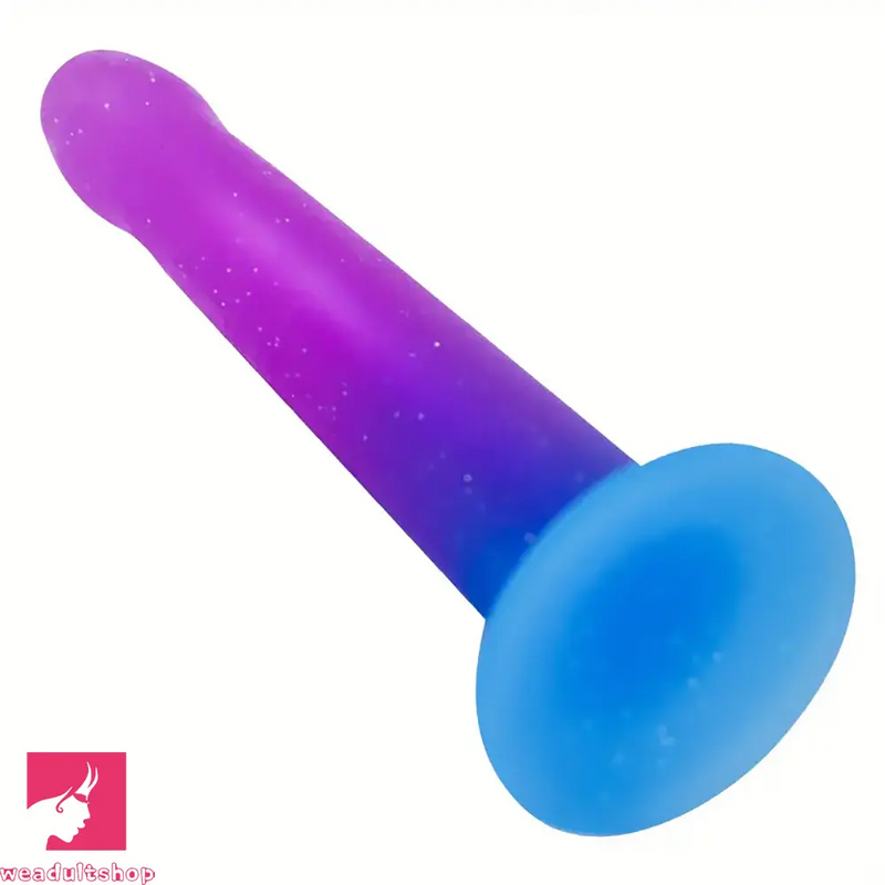 5.5in Colorful Soft Silicone Beginner-Friendly Dildo For Erotic Hands-Free