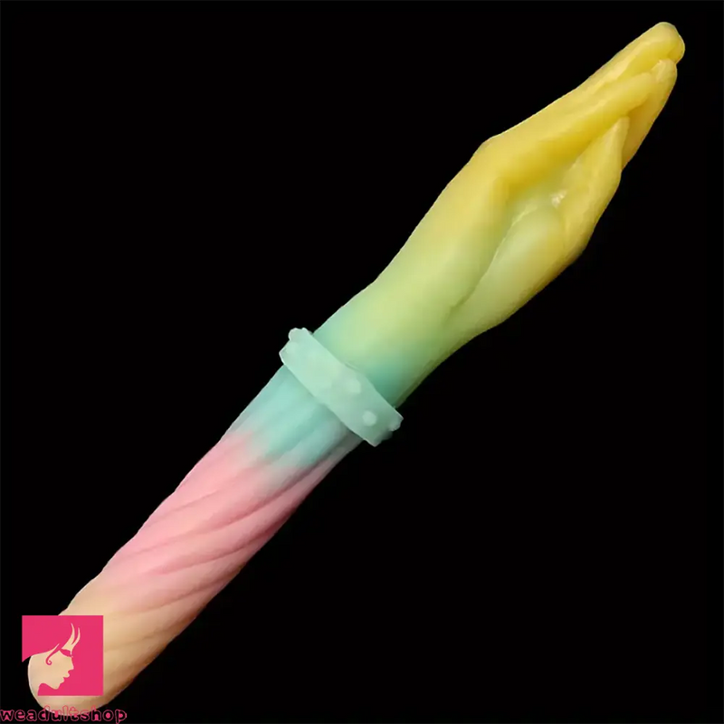 14.56in Silicone Double-headed Palm Long Huge Soft Dildo For Fist