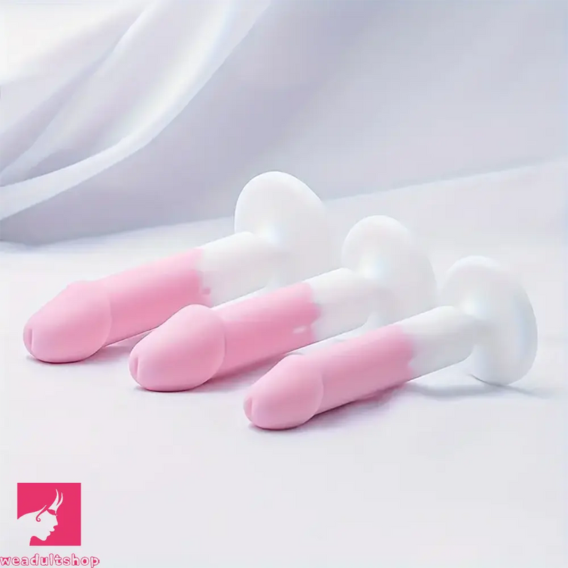 4.88in 5.28in 5.83in Silicone Small Soft Real Dildo For Beginner to Expert