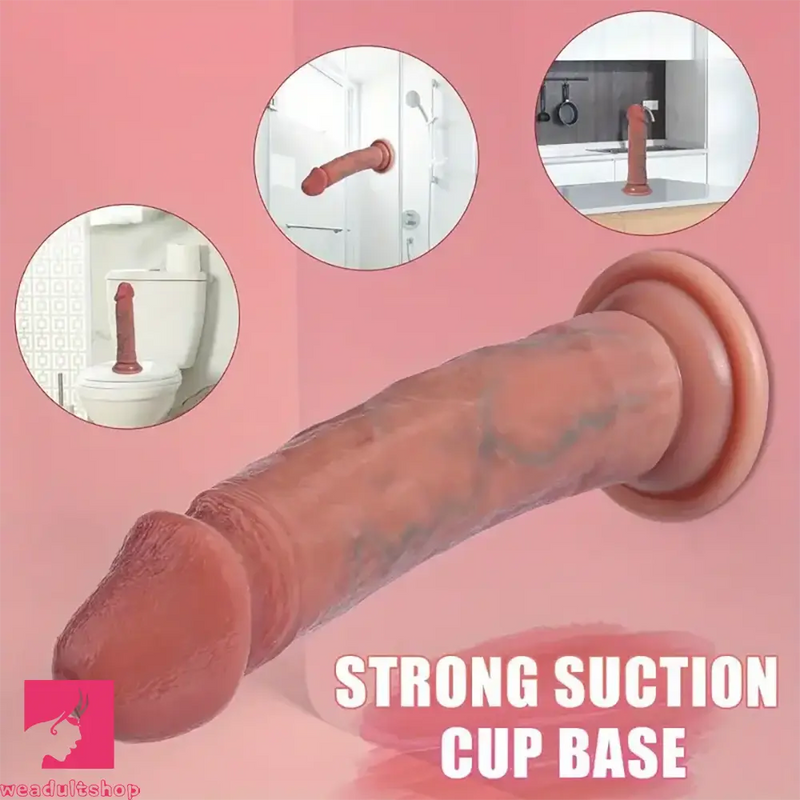 7.3in Realistic Dual Layer Massage Silicone G Spot Vaginal Dildo