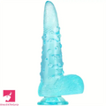 8.86in Clear Green Octopus Tentacle Spiked Big Dildo For Women Sex