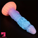 8.66in Mushroom Head Silicone Soft Glowing Luminous Knot Dildo