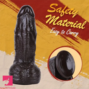 8.27in Ebony Big Thick Dildo For Hands-Free G-Spot Stimulation