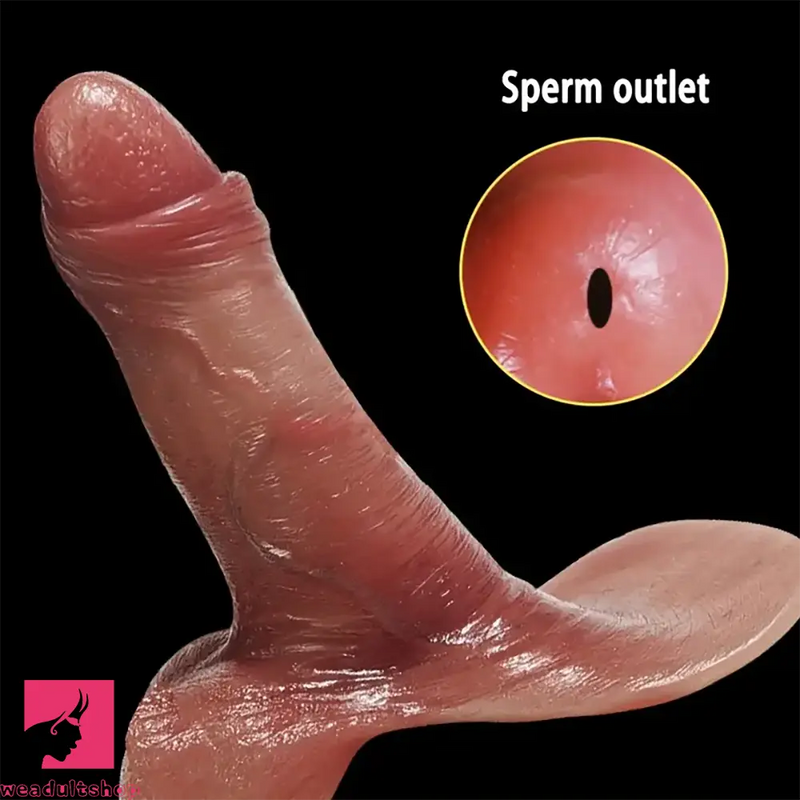 5.9in 7.08in Wearable Realistic Hollow Penis Sleeve Dildo For Clit