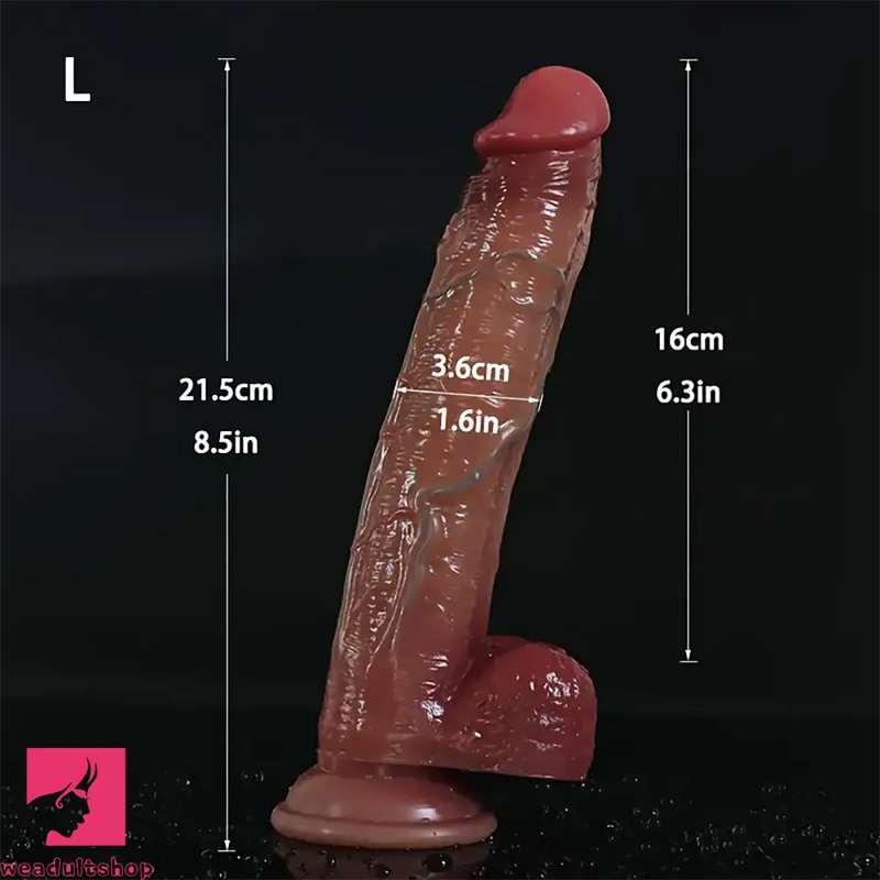 7.1in 8.5in 12.6in Big Silicone Realistic Lifelike Soft G Spot Real Dildo