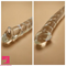 7.9in Clear Glass Double-Headed Penetration Dildo For G-spot Orgasm