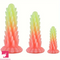 6.3in 7.48in 9.06in Colorful Luminous Hedgehog Spiked BDSM Dildo