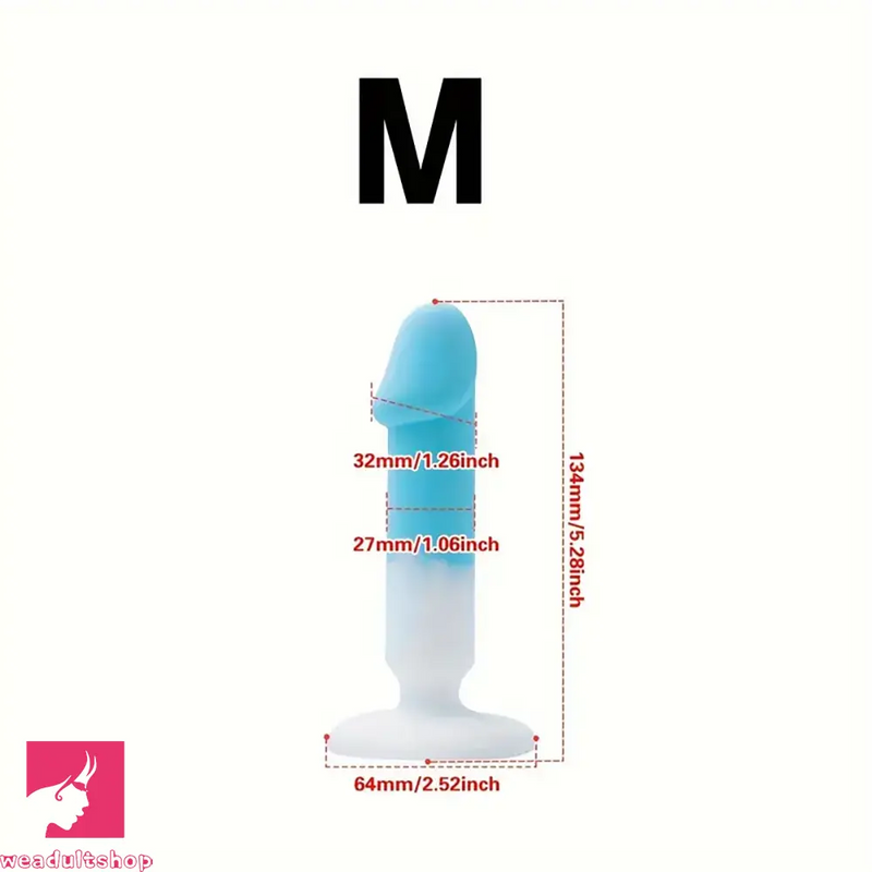 4.88in 5.28in 5.83in Silicone Small Soft Real Dildo For Beginner to Expert