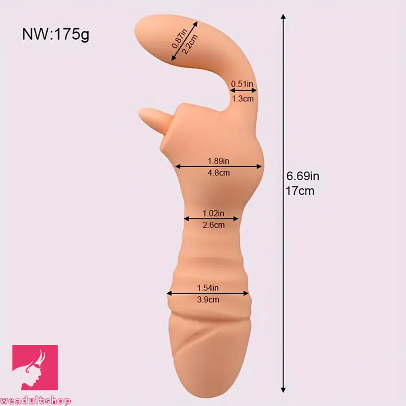 6.69in Multiple Colors Soft Silicone Dildo For G-spot Stimulation Sex