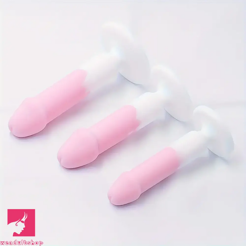 4.88in 5.28in 5.83in Silicone Small Soft Real Dildo For Beginner to Expert