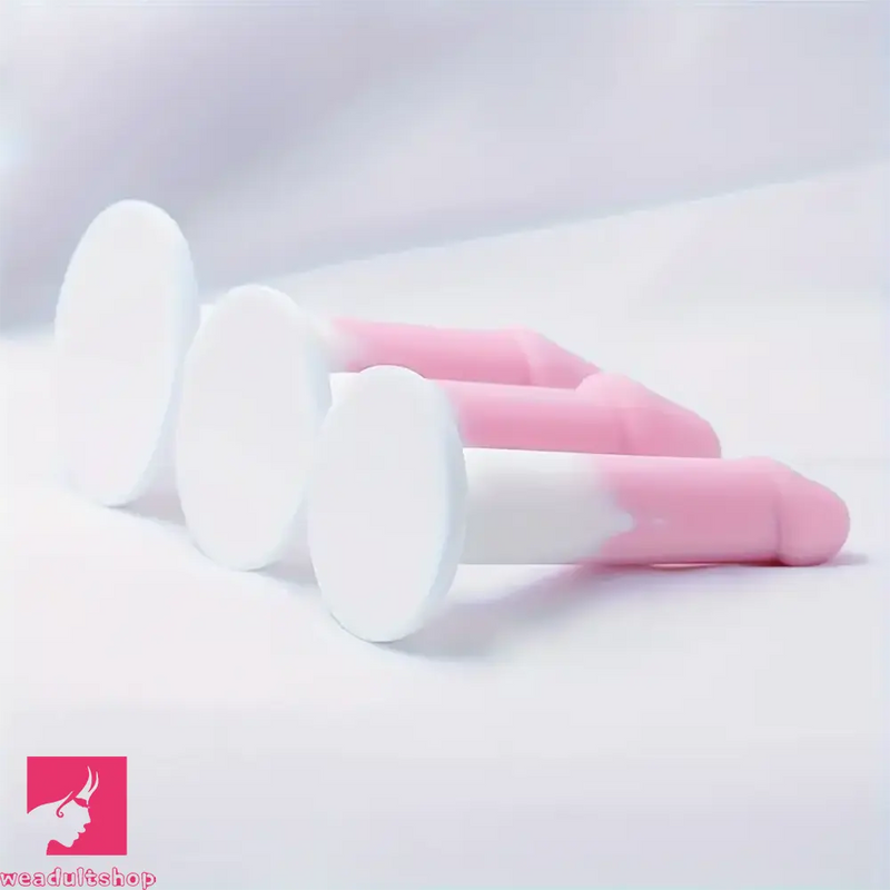 4.88in 5.28in 5.83in Silicone Small Soft Real Dildo For Beginner to Expert