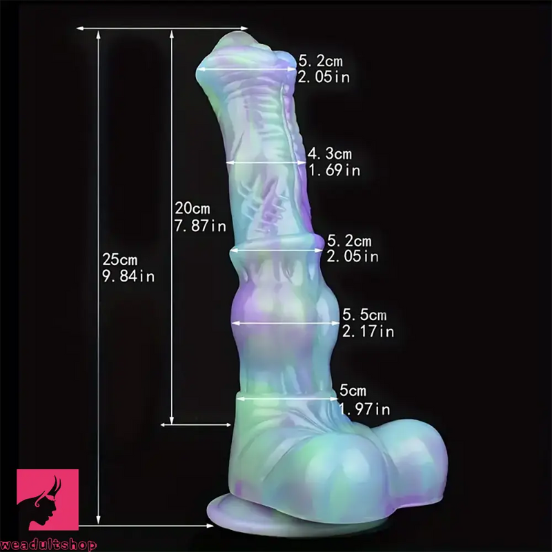 9.84in Fantasy Liquid Silicone Big Soft Horse Animal Dildo For Adults