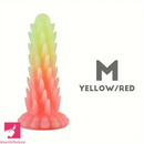 6.3in 7.48in 9.06in Colorful Luminous Hedgehog Spiked BDSM Dildo