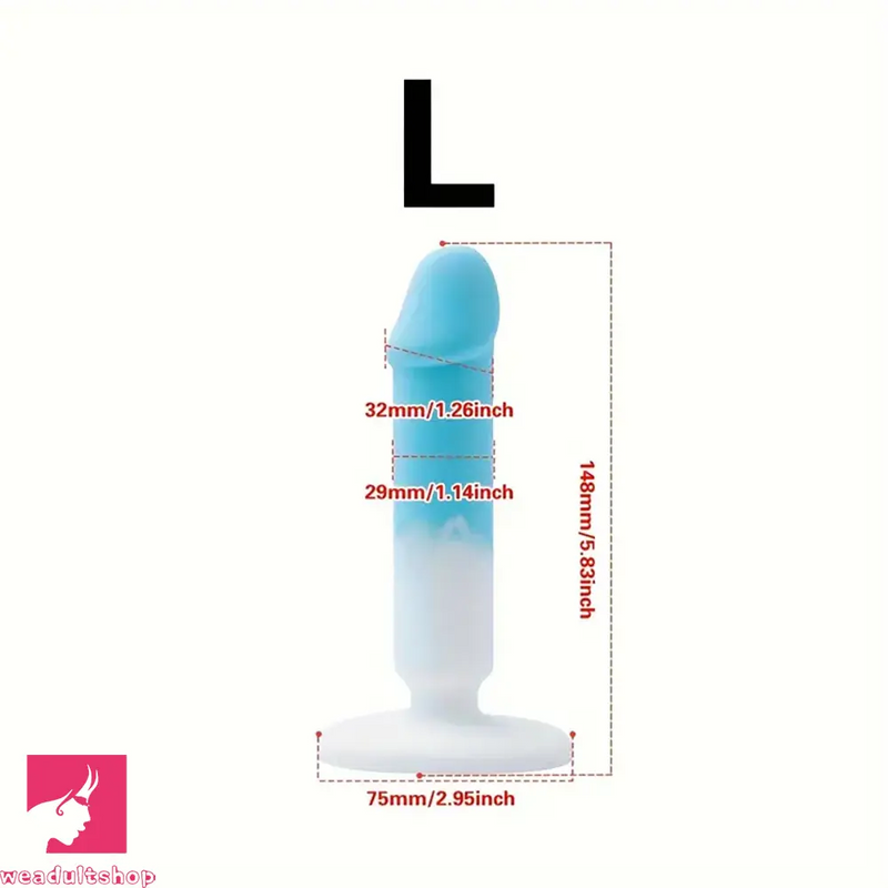 4.88in 5.28in 5.83in Silicone Small Soft Real Dildo For Beginner to Expert