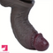 7.08in 7.48in 8.26in Ebony Real Silicone Soft Dildo For G-spot Orgasm