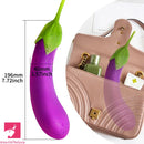 7.72in Eggplant G Spot Vibrator 7 Vibrating Modes Automatic Real Dildo