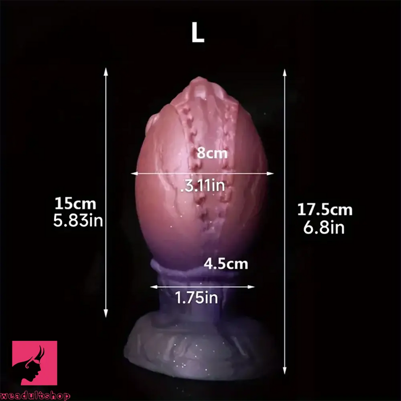 3.3in 5.25in 6.8in Fantasy Dinosaur Egg Dildo For Men Adult Ass