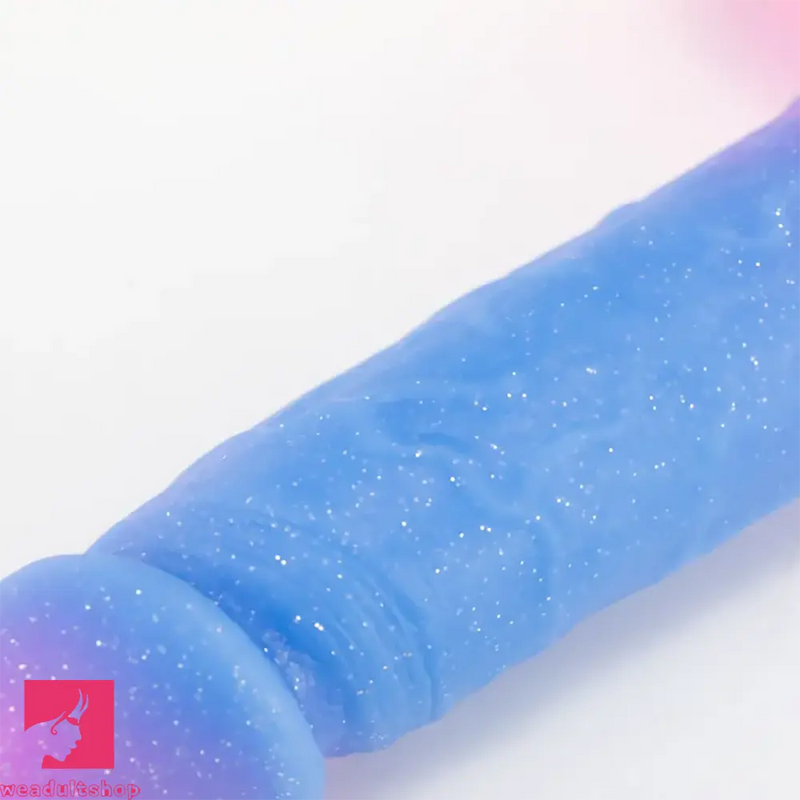 9.37in Rose Gradient Starry Sky Big Male Dildo For Stimulation Sex