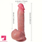 8.66in 4in1 Thrusting Rotation Heating Vibrating Silicone Auto Dildo