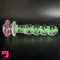 5.7in Glowing Glass Anal Dildo With Rose Base Dildo For Prostate Sex