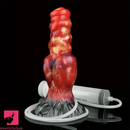 7.68in Fantasy Dog Kotted Silicone Soft Ejaculating Dildo For Women