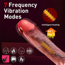 8.66in Expansion Thrusting Rotation Heating Vibrating Real Dildo