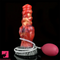 7.68in Fantasy Dog Kotted Silicone Soft Ejaculating Dildo For Women