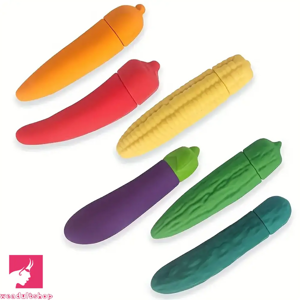 4.41in 4.72in Vegetable Shape Small Vibrating Dildo For Prostate