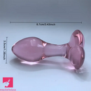 3.43in Crystal Clear Penis Glass Small Dildo Adult Masturbation Sex