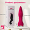 5.31in Vibrating Finger Small Silicone Dildo For G-spot Clitoral Sex