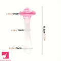 5.31in Crystal Mushroom Penis Glass Anal Small Dildo Masturbation