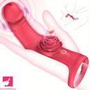 3.93in Vibrating Finger Small Silicone Dildo For Women G-Spot Sex