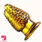 4.1in 4.5in Golden Glass Anal Plug Granular Floating Spiked Mini Dildo