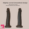 8.3in Big Ebony Silicone Soft Suction Cup Dildo For Hands-Free