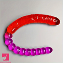 17.8in Big Long Dual Heads Dildo With Anal Beads For G-Spot