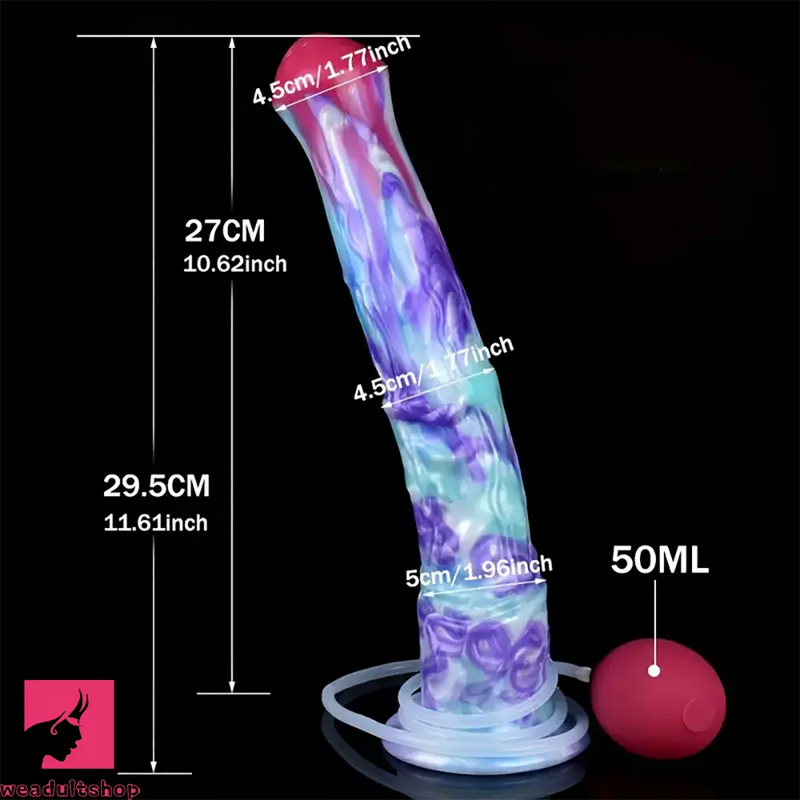 11.61in Soft Silicone Animal Horse Ejaculating Large Dildo For Men