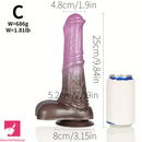 9.68in 9.84in 10.23in Soft Silicone Animal Horse Big Cock Dildo