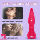 5.31in Vibrating Finger Small Silicone Dildo For G-spot Clitoral Sex