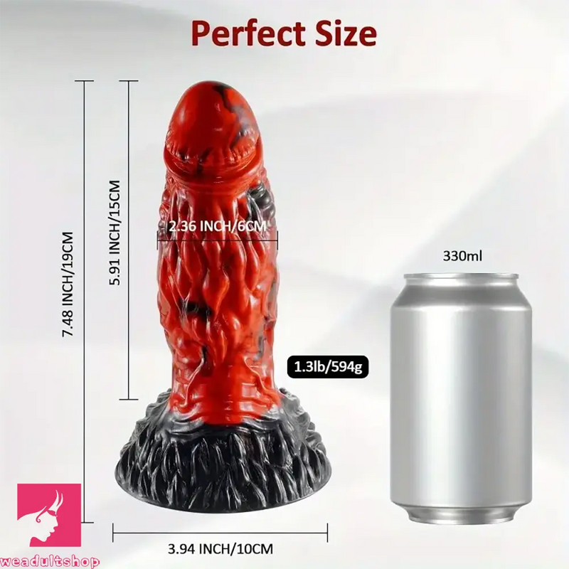 6.5in 7.48in 9.06in Monster Big Fantasy Soft Dildo For Hands-Free Sex