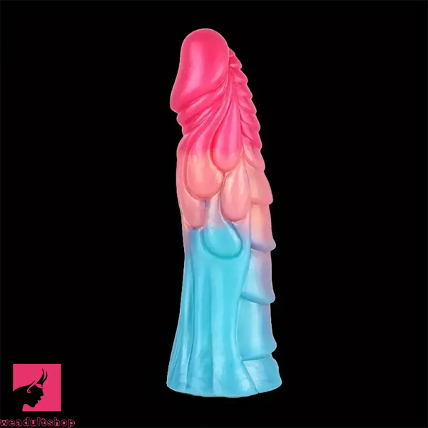 7.99in Anatomy Soft Silicone Reusable Spiked Cock Sleeve Dildo