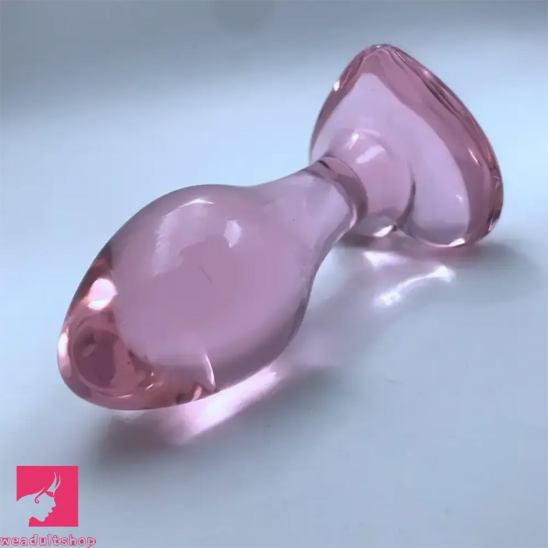 3.43in Crystal Clear Penis Glass Small Dildo Adult Masturbation Sex