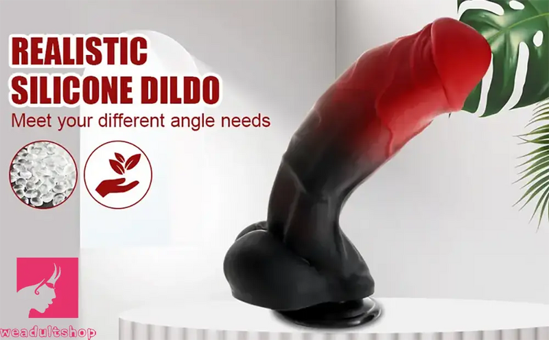 9in Realistic Silicone Soft Wide Big Dildo Sex Toy For Vagina Anal Clit